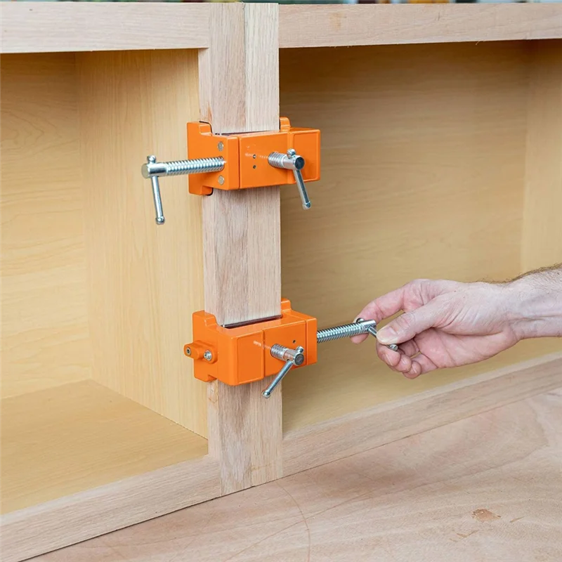 ABGR-Зажим для шкафа, Зажим для установки шкафа Зажим для шкафа Зажим для лицевой рамы шкафа Инструменты для шкафа 4 упаковки Легкая установка Легко устанавливается