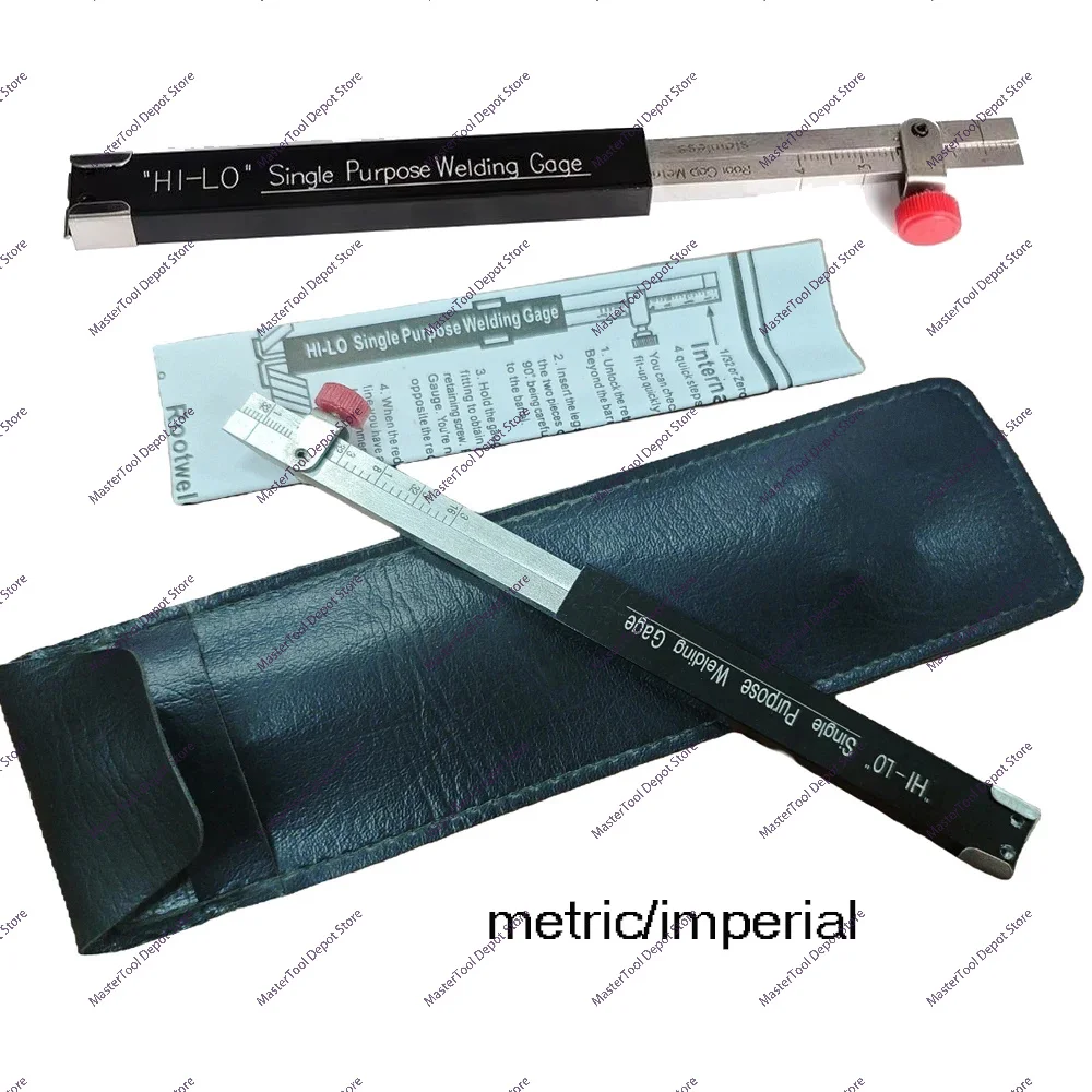 The Small Height Gauge Welding Inspection Ruler HI-LO Is A Dedicated Internal Welding Ruler for Metric/imperial Sizes