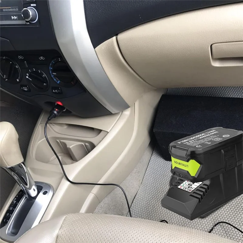 ABSQ-Mini Battery Charger For Ryobi 18V Lithium  Batteries For Ryobi 18V Lithium  Batteries