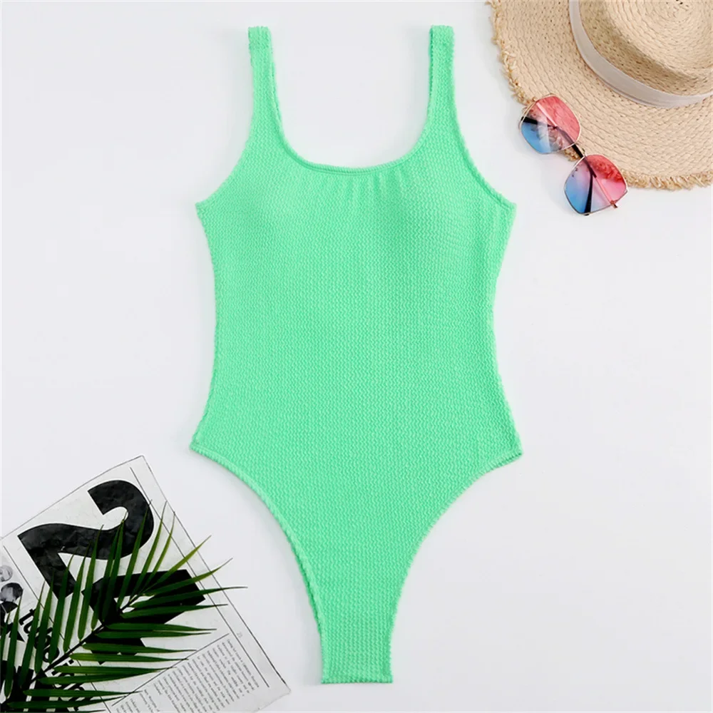 Sexy Women One Piece Swimsuit Swimwear Female Solid Push Up Thong Bather Bathing Suit Monokini Brazilian Swimming Suits
