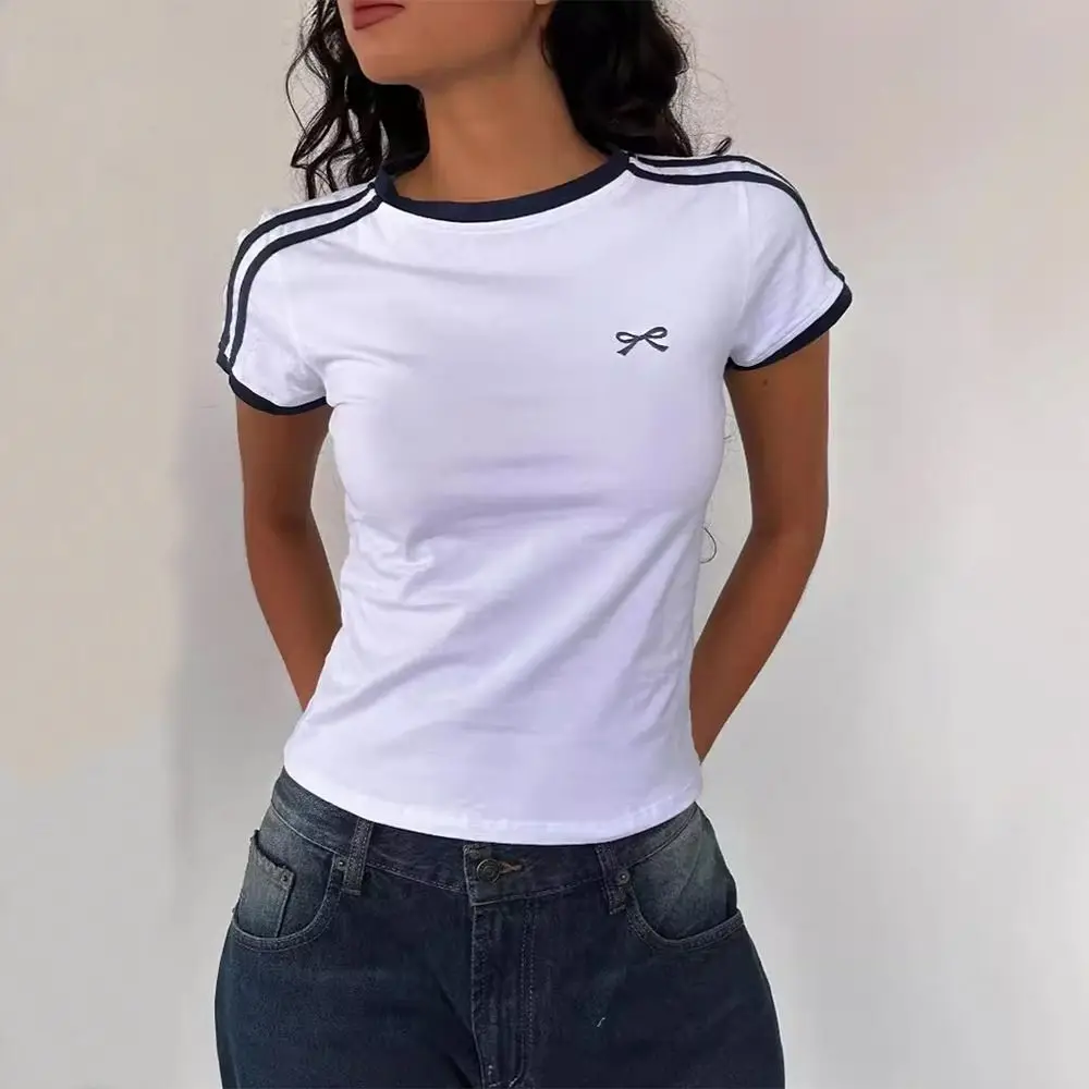 

Comfort Breathable Women's T-shirt Simple Style O-neck Sleeveless Tank Tops Polyester Slim-fit Crop Tops