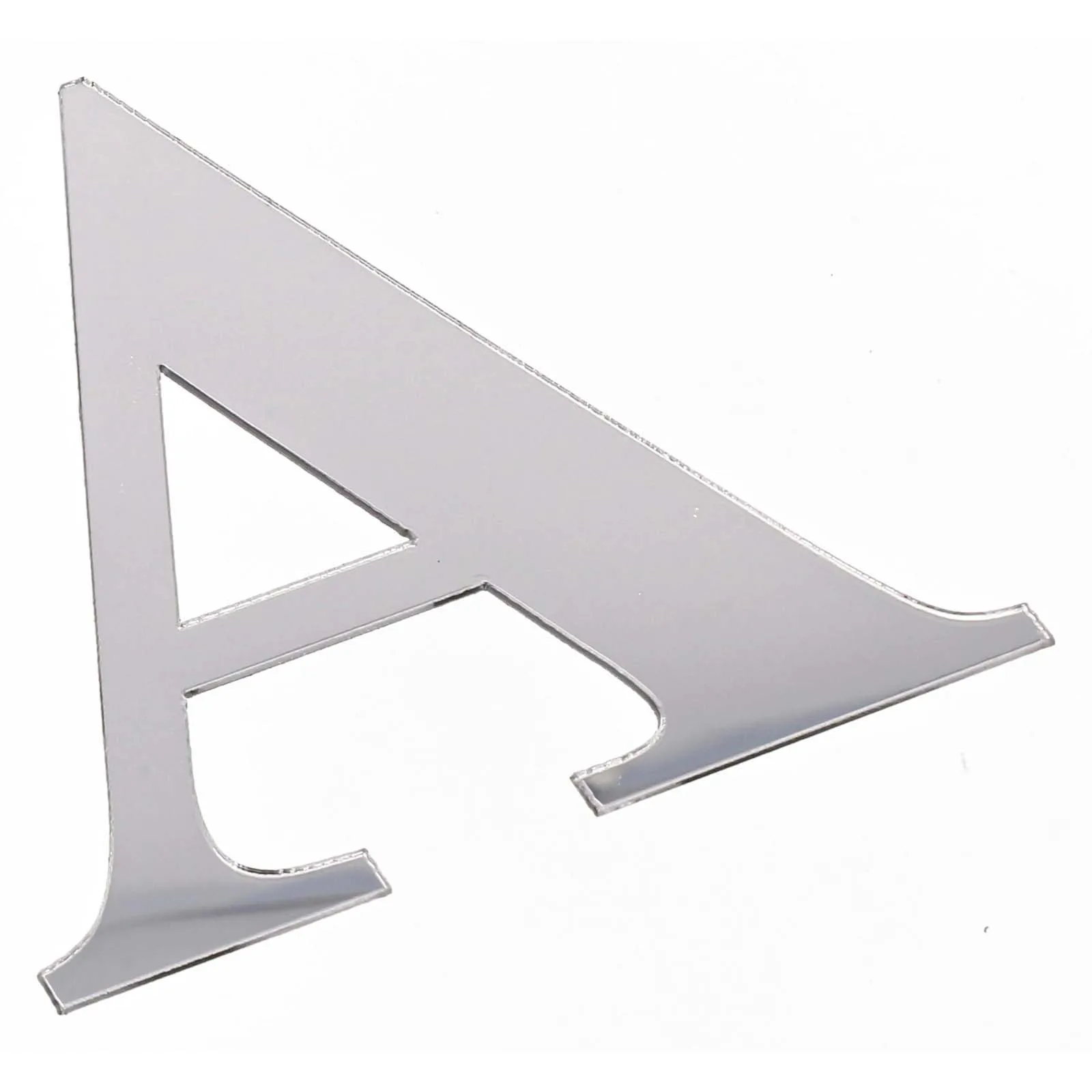 High Quality Practical Mirror Wall Sticker English Alphabet Bedroom DIY Mural Silver 10cmx8cmx1cm 1pc 26 Letters