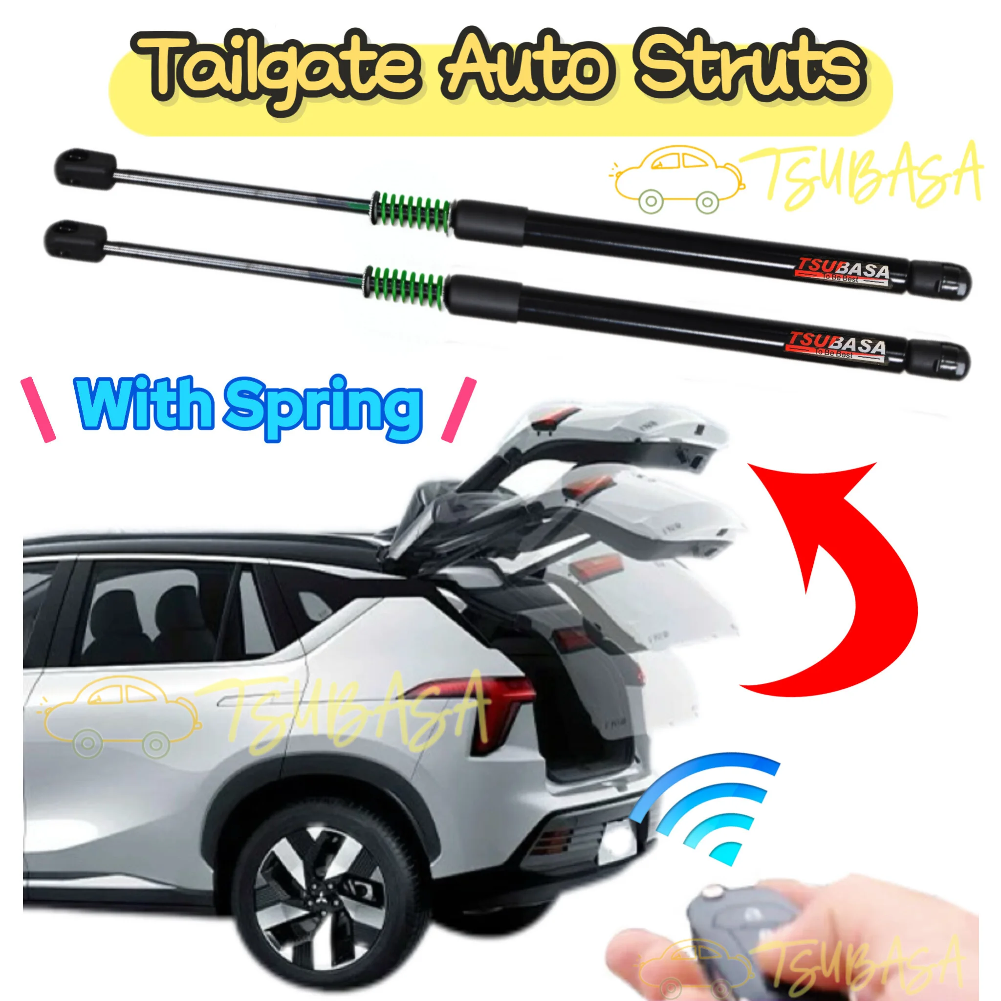 

Автоматические стойки с пружинами для VW Volkswagen Scirocco Hatchback 2008-2017, задняя дверь багажника, подъемник багажника, поддерживает амортизатор, стержень