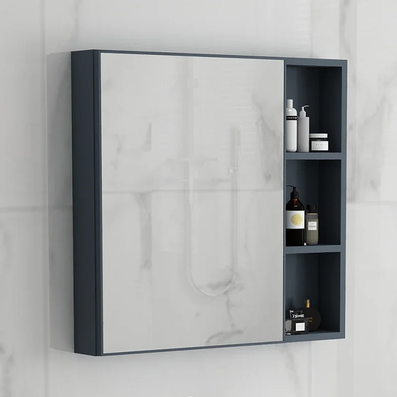 Nordic mirror cabinet, mirror box, space aluminum cabinet combination, separate storage box, bathroom wall-mounted stor