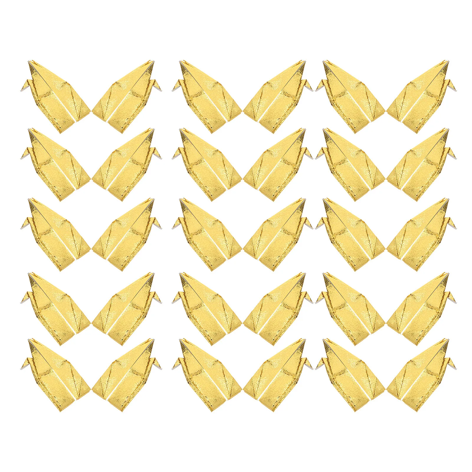 

30Pcs Gold Origami Crane Ornaments Handmade Folded Paper Crane Decoration for Shower Wedding Table Centerpiece Wall Shelf