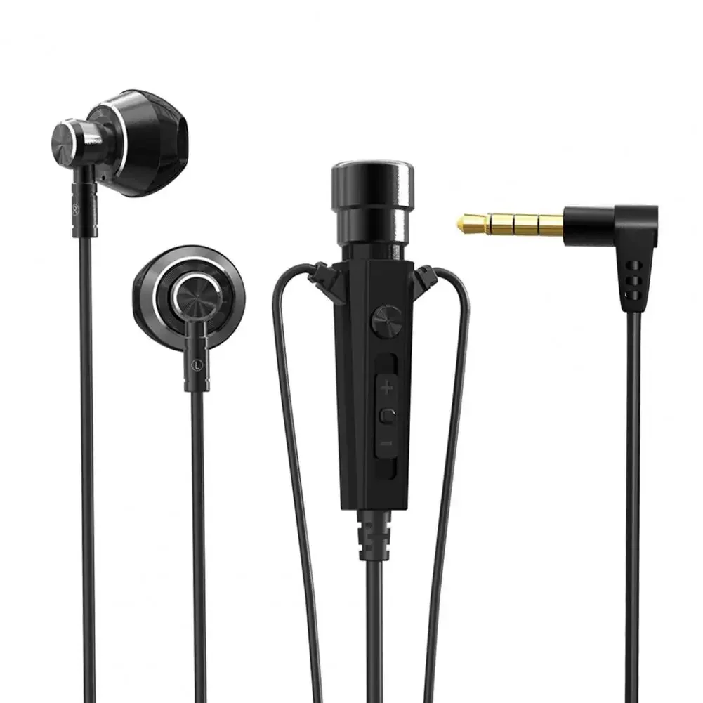 KT-01 Wired Earbud HiFi HD-compatible Calling 3.5mm Singing Recording Earphone with Microphone for Listening to Music