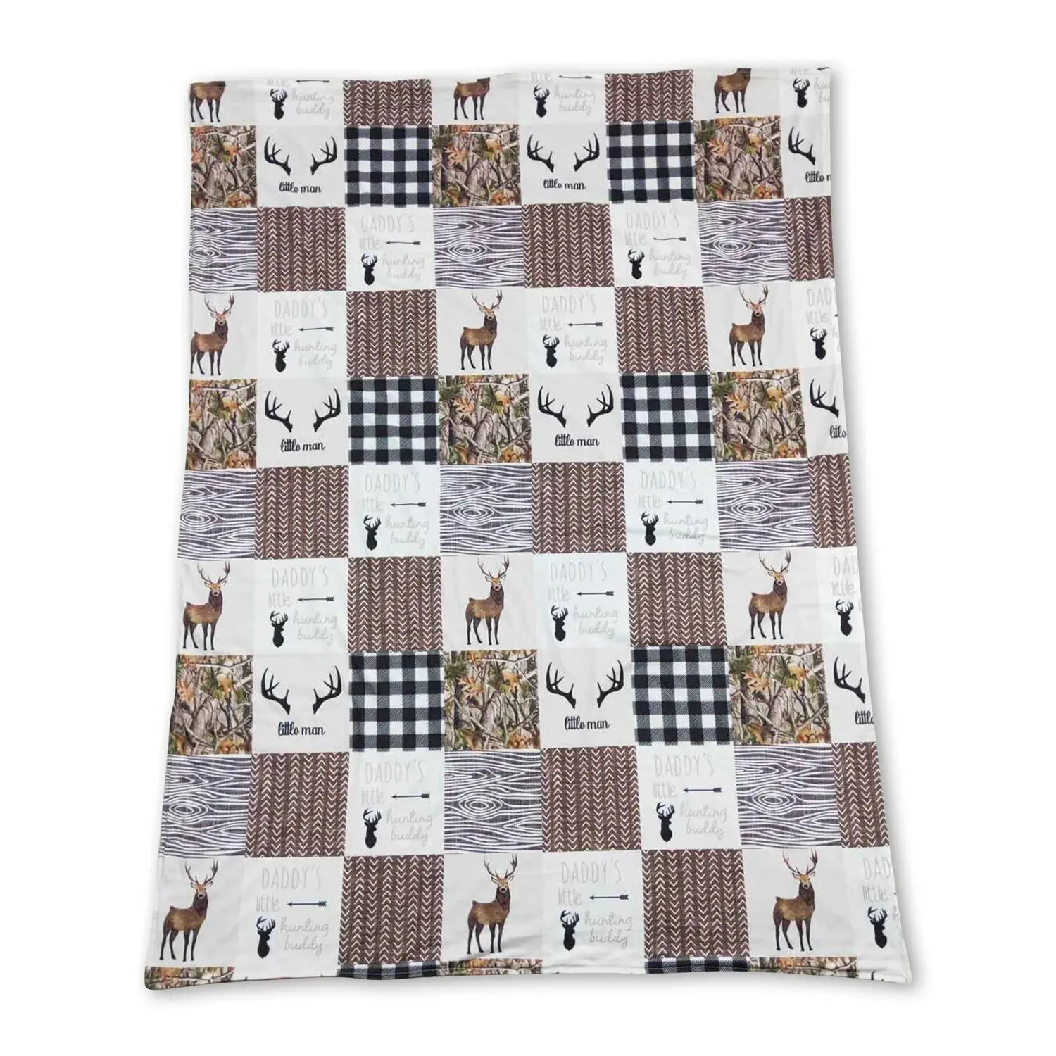 

Baby Boys Hunting Little Buddy Minky Blankets