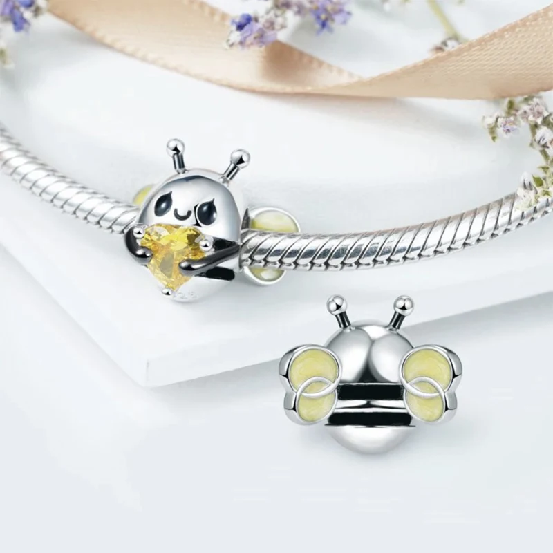 جديد 925 فضة الأغنام الماشية بطة سحر of ley 925 سلسلة مطرز صالح الأصلي قلادة سوار DIY بها بنفسك السيدات مجوهرات #3