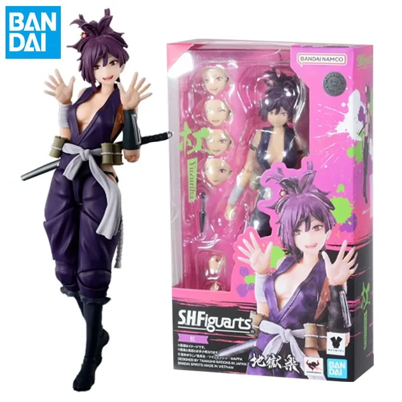 

Bandai Original SHF Hell's Paradise Anime Figure Yuzuriha Action Figure Toys for Boys Girls Kids Children Birthday Gifts Model