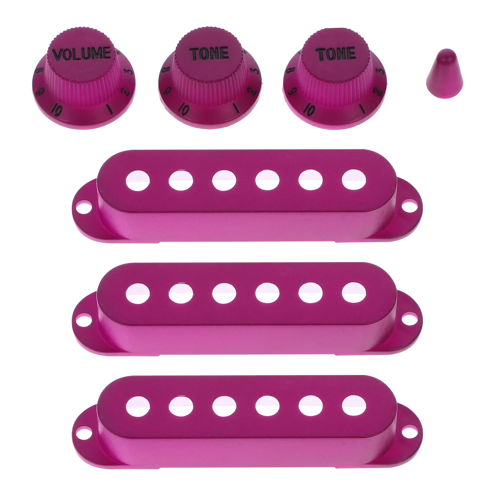 Guitar Pickup Tip Acoustic Lip Gloss Kit Volume Tone Control Knob Cover Electric