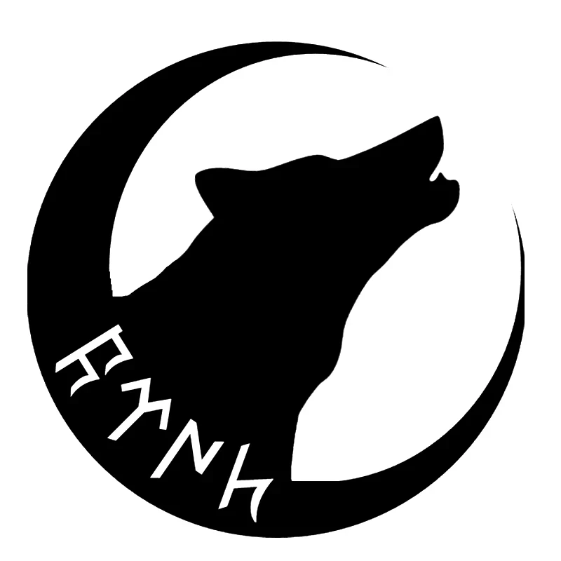 

Moon and Wolf Turkey Turkish Turk Car Sticker Auto Windscreen Vinyl Decals Accessories Araba Aksesuar 15x15cm