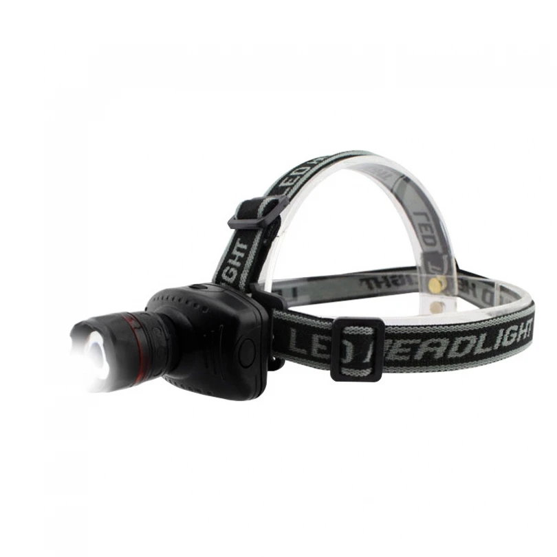 Small size Three Stages Retractable Headlamp for Outdoor Activities, Dimmable Head Mounted Light Suitable