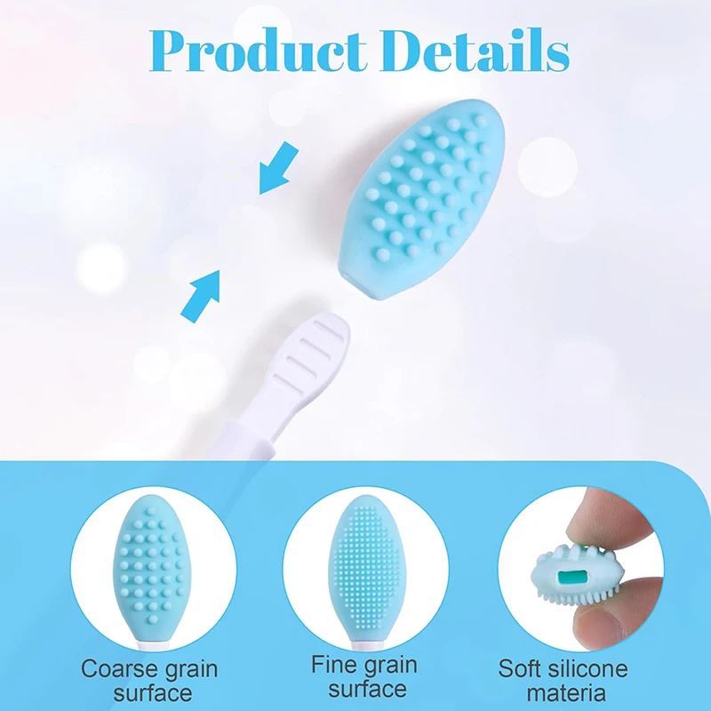 블루 페이셜 클렌징 브러쉬 2팩 - 딥 클렌징 및 부드러운 각질 제거를 위한 홀리데이 스킨케어 세트 nettoyeur pinceau maquillage