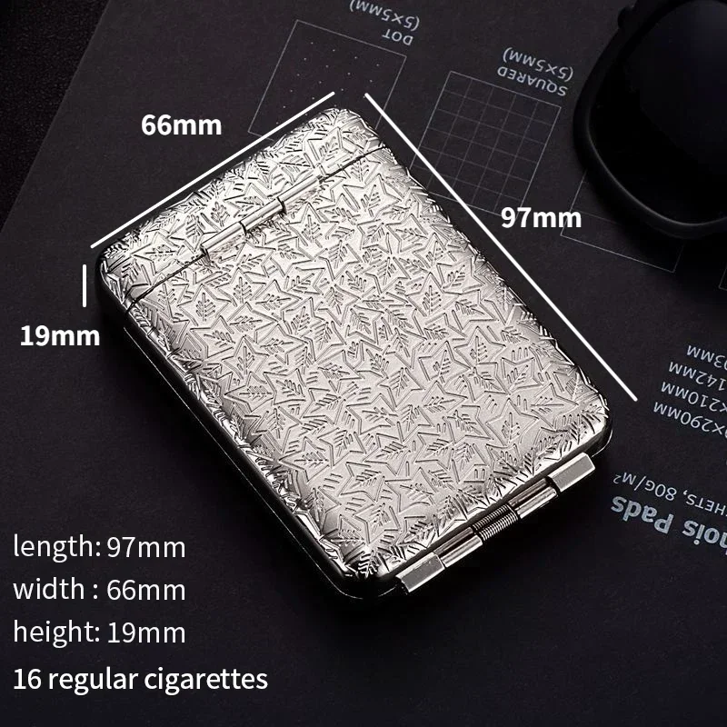 New Cigarette Box Three-open Flip-top Cigarette Box Multi-functional Cigarette Storage Box Men\'s Gift