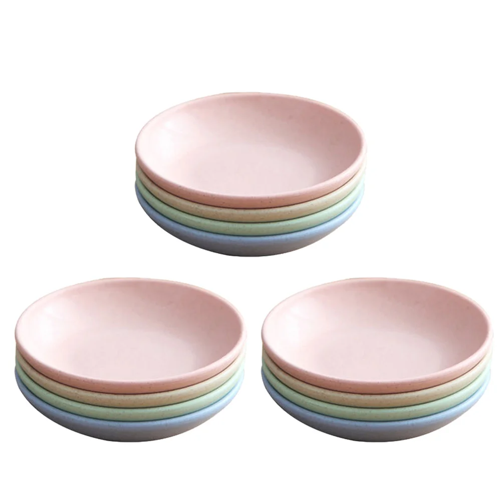 

12 Pcs Plastic Seasoning Dish Sauce Dipping Bowls Tableware Size Convenient Cooking Time Saving Plates Home Kitchen
