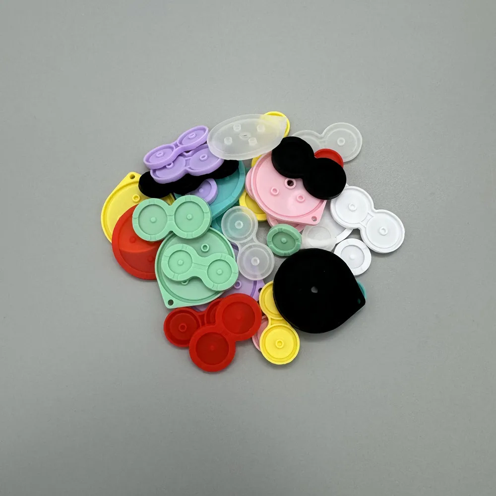 Color high quality game accessory rubber pads button silicon pads for Gameboy ADVANCE SP GBASP