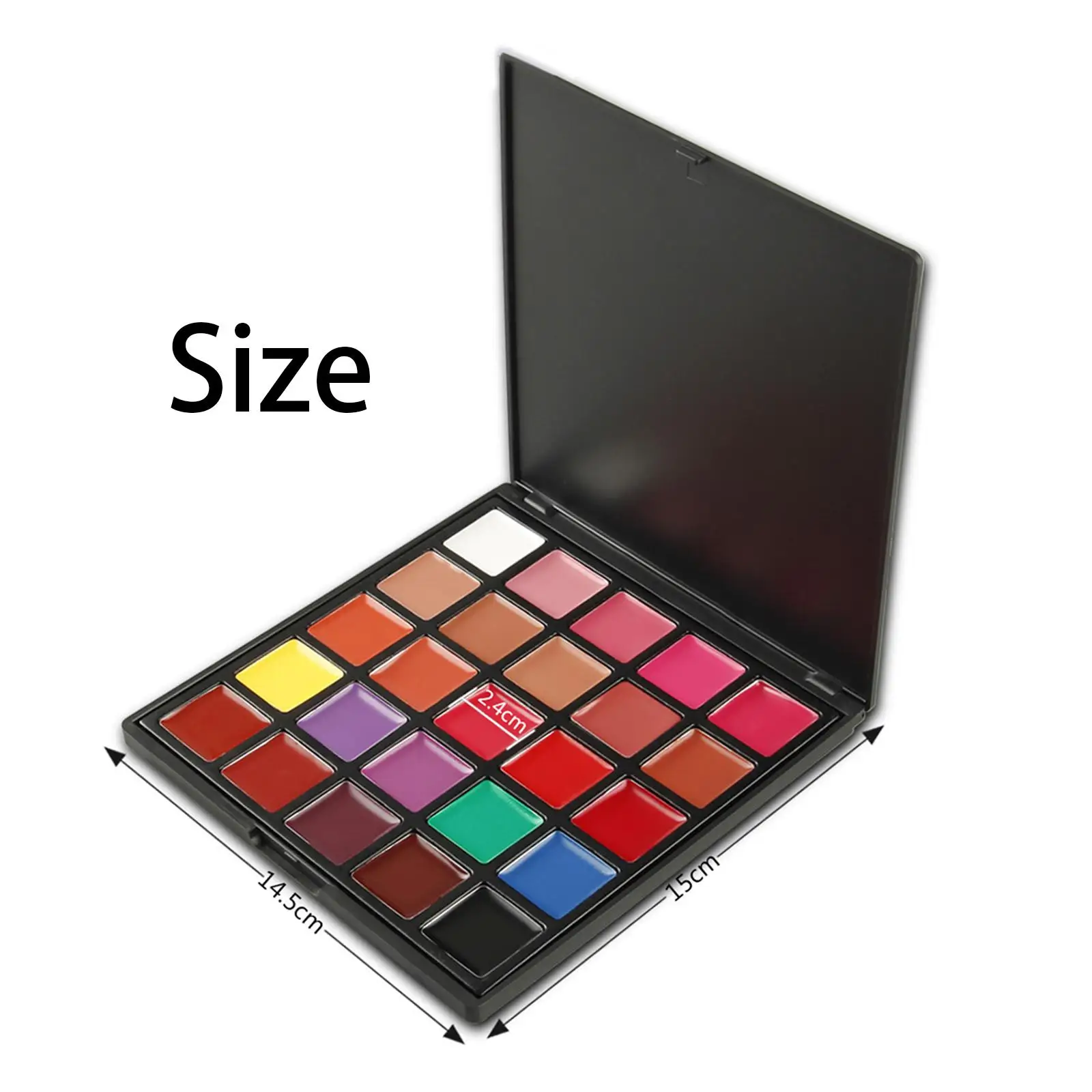 25 Colors Lip Palette, Lip Glosses Palette, Moistening Waterproof Matte Lipstick Gloss for Weddings Bars Dates