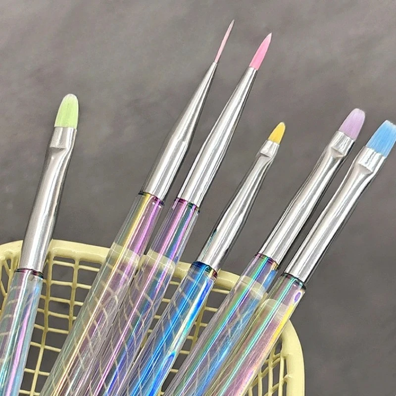 

Dreamy Nail Art Brushes Magic Rod Pulling Pen Round Head Flat Mouth Phototherapy Pen Petal Special Painting Pen Manicure Tools