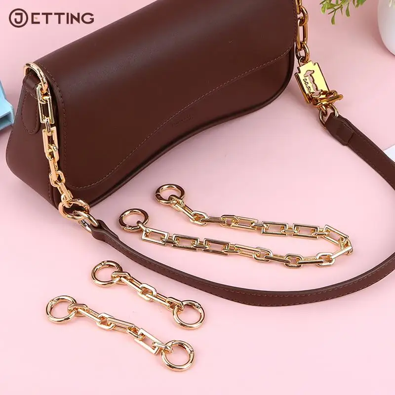 Bag Extension Chain Crossbody Purse Bag Chain Strap Handbag Hanging Buckle DIY Replacement Chain Charms Shoulder Bag Accessories