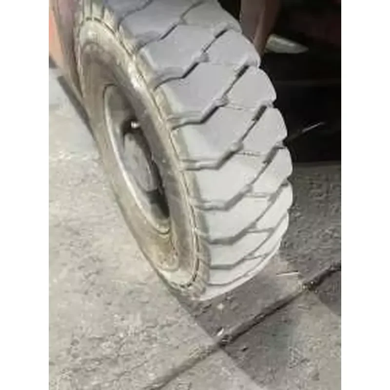 5.00-8 Solid Forklift Tire Inner Tube Heavy Duty Rubber Replacement for Industrial Warehouse Equipment Durable Pneumatic Free