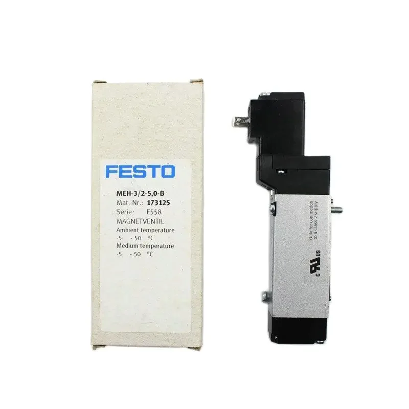 

1 PCS FESTO Solenoid valve MEH-5/2-1/8-B 173127 MEH-5/2-1/8-P-B 173129 173130 173131 MEH-5/2-1/8-L-B 173133 MEH