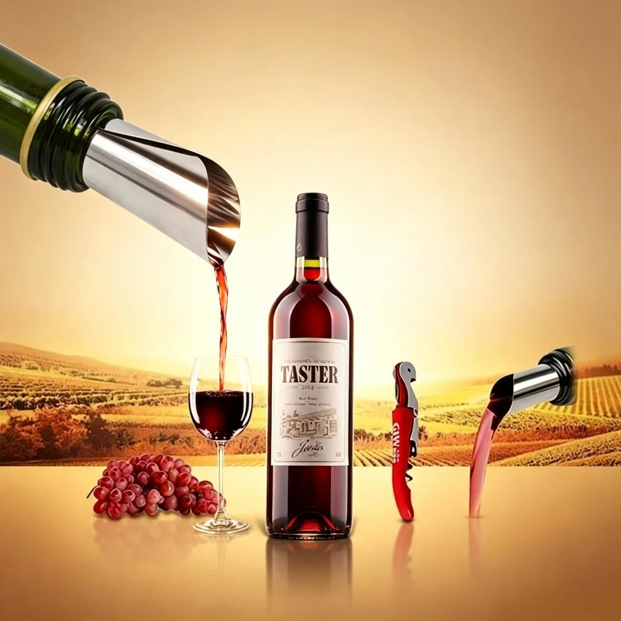 Eco-friendly PET Wine Pour Discs Anti-Drip Wine Stopper Pourer Sheets Red Wine Guide Disc Bar Accessories