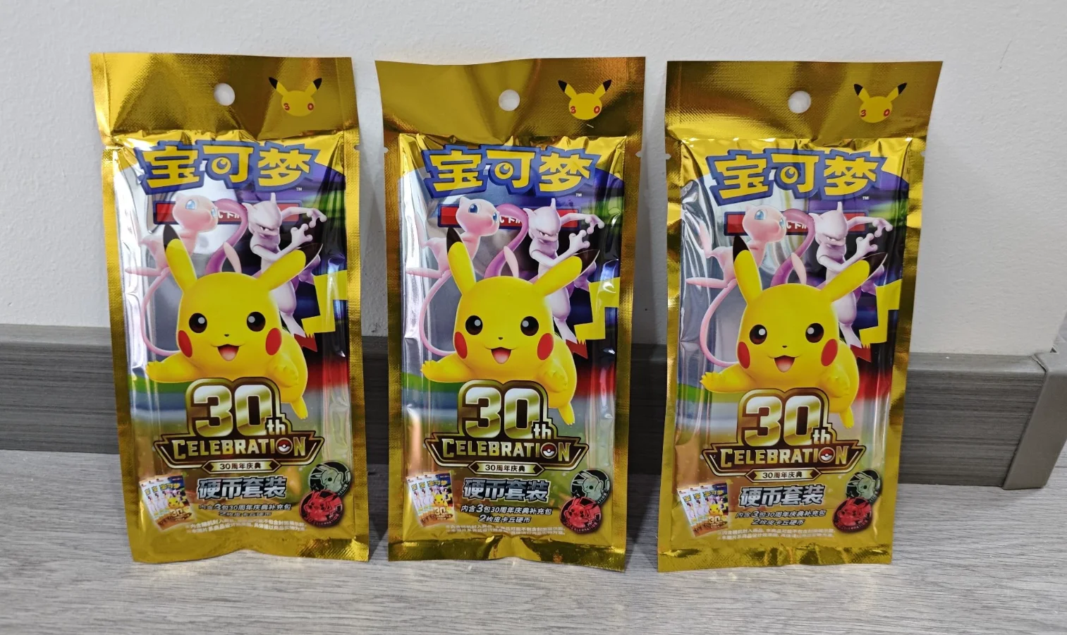 Neue 100% originale Pokemon PTCG vereinfachte chinesische Pokemon-Karten Pokemon 30. Jubiläums-Münzset Exklusive Sammelkarten Spielzeug – Detail 8