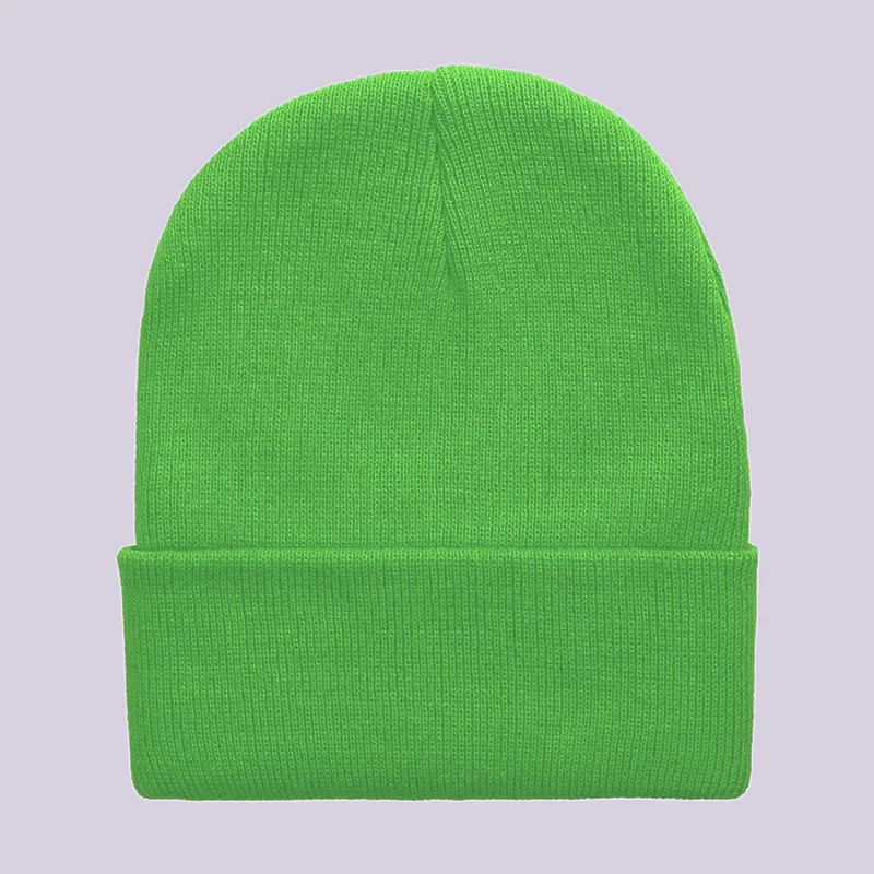 Angepasst Gedruckt Logo Männer Warm Halten Bördeln Kalte Hüte Frauen Outdoor-Mode Vielseitig Einfarbig Einfache Gestrickte Kappen – Detail 40