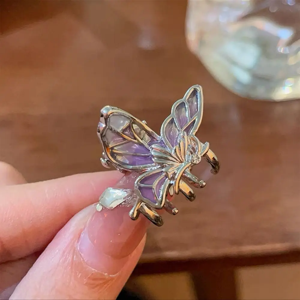 

Cute Hollow Mini Butterfly Hair Claw Candy Color Small Size Animal Hair Clip Hair Accessories Y2k Butterfly Hairpin Daily