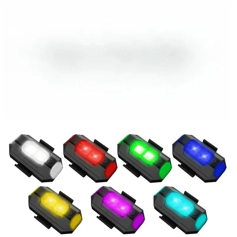 

7Colour for Night Flying Mini Flashing Warning Signal Light Drone for LED Anti-Collision Bike Motorcycle Strobe Light USB