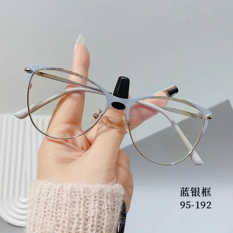 Lunettes de vue transparentes anti-lumière bleue pour hommes et femmes, lunettes d'ordinateur de luxe, lunettes optiques, monture de créateur de marque, lunettes de mode