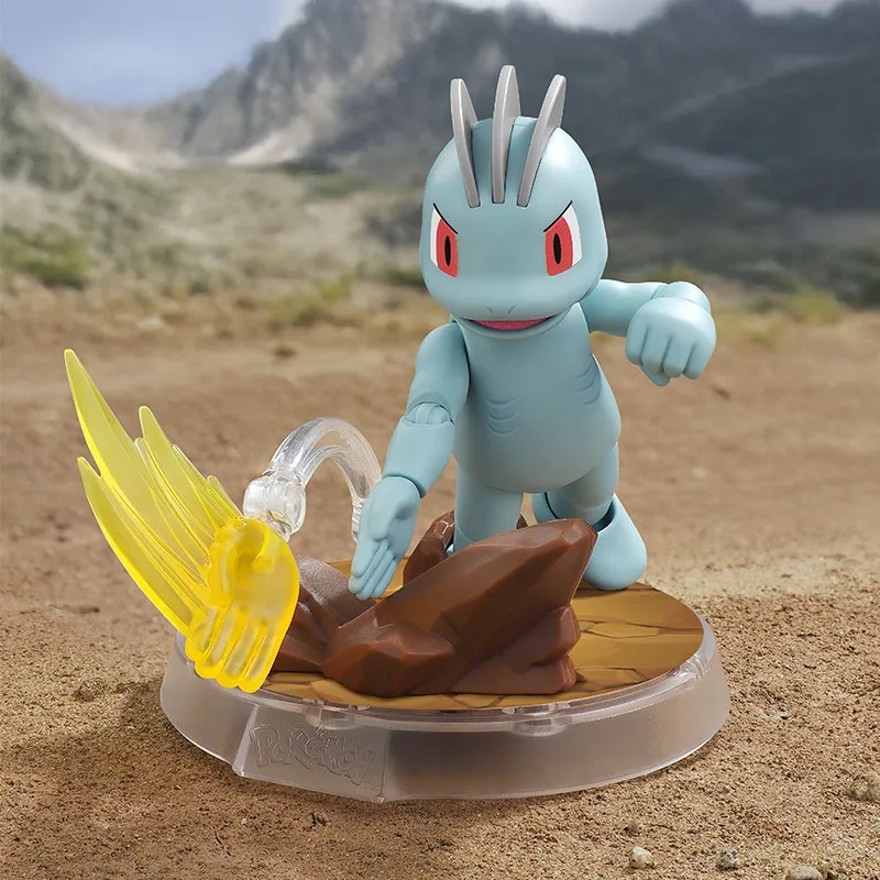 BLOKEES juguetes Pokemon Pikachu Piplup Machop Corphish Quaxly Fuecoco Farfetch'd figura de acción caja ciega montaje muñeca regalo de Navidad