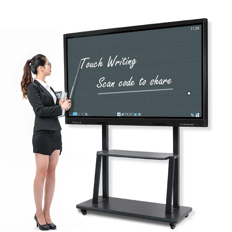 Tani Elektroniczny Monitor Dotykowy Smart Board 75 Inc PC Przenośna Interaktywna Tablica do Klasy