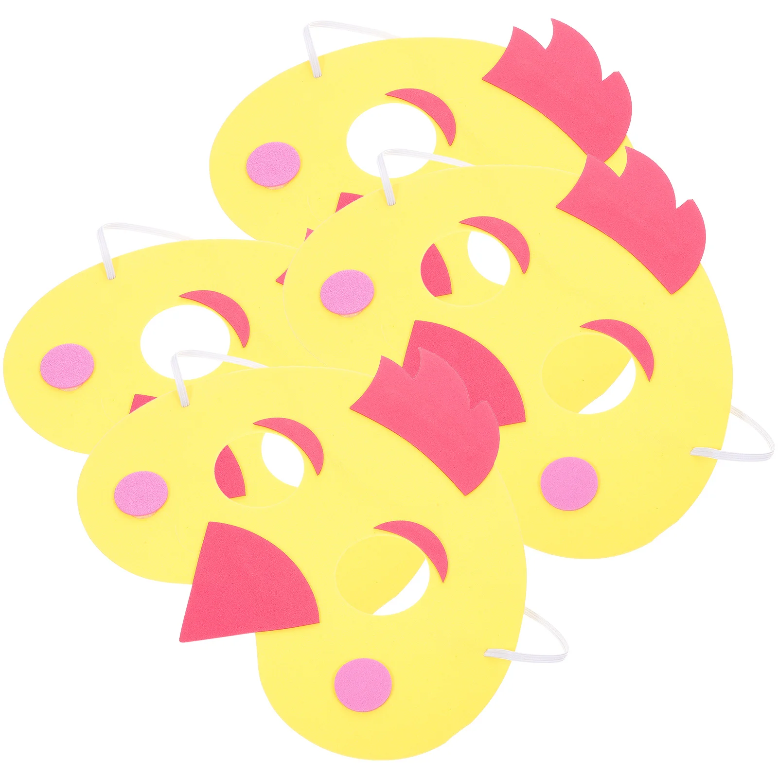 4Pcs Kids Animal Masks Cartoon Felt Lightweight Birthday Party Performance Role Play Photo Props Animal Mask Cartoon Mask