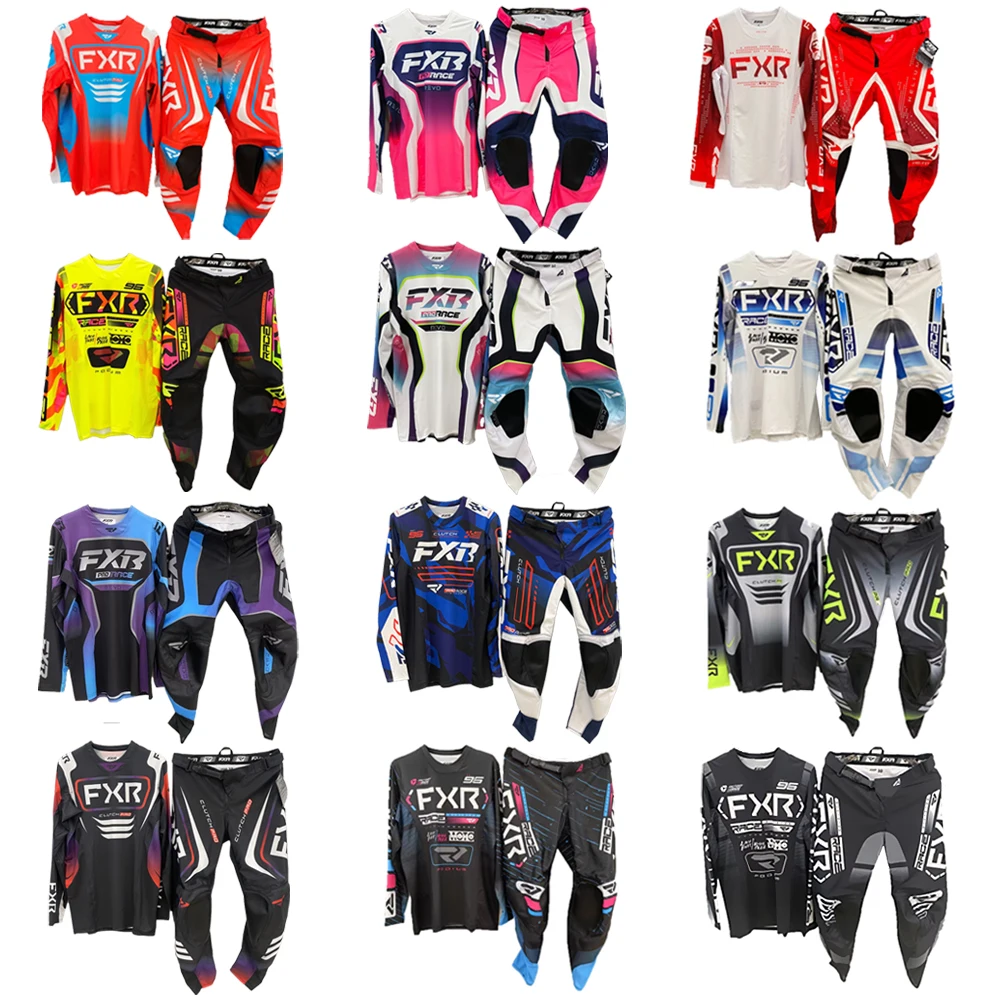 2025 FXR Motorcycle Clothing Set Off Road MX Jersey Pants Set Dirt Bike Combo Gear Set Racing Motocross Set