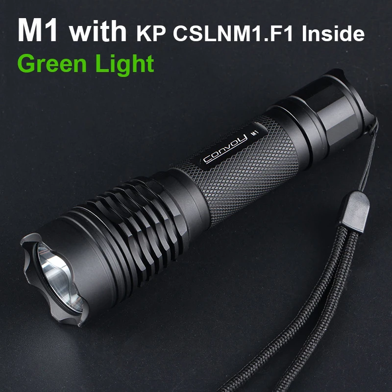 Green light Convoy M1 KP CSLNM1.F1 LED Flashlight Linterna LED Torch 18650 Flash Light Bicycle Lamp High Powerful Light