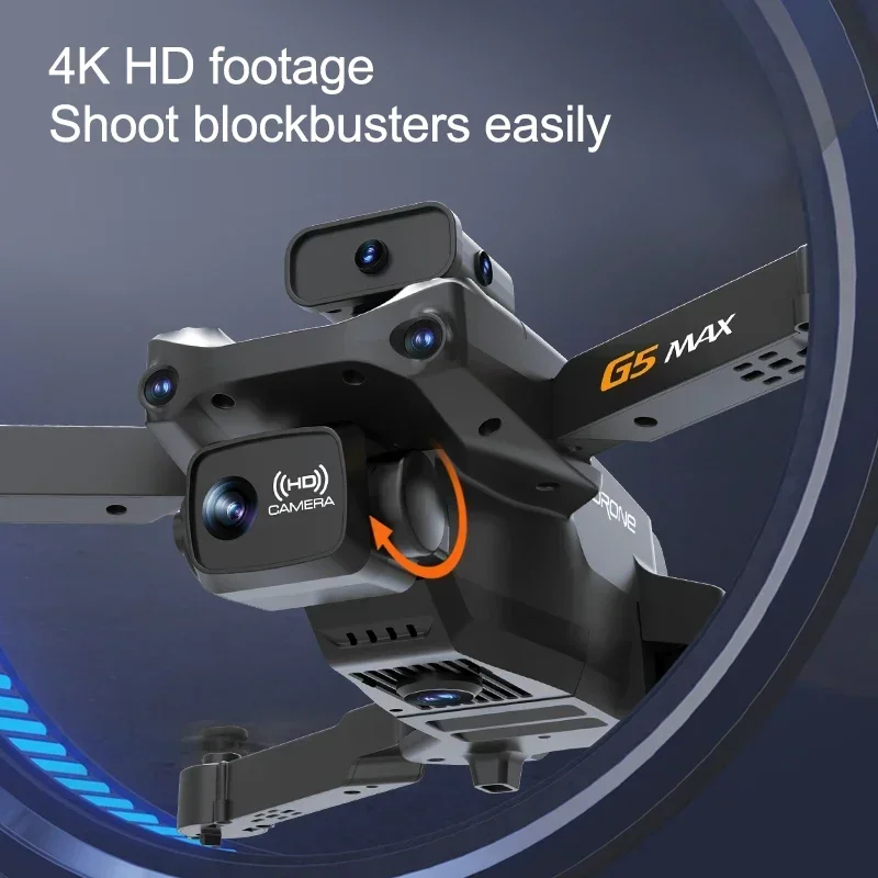 New G5 Pro RC Drone 360° Obstacle Avoidance 4K Professional Dual Camera Optical Flow Positioning RC Height Hold Apron Sell 3000M