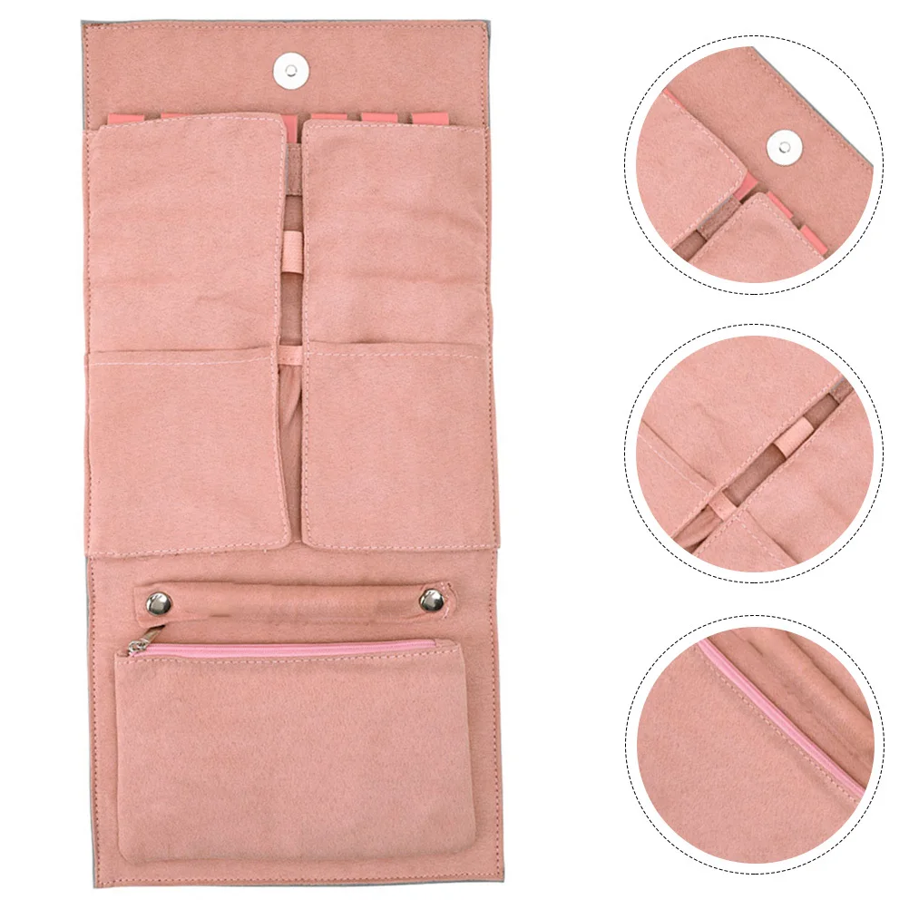 

Дорожный органайзер для ювелирных изделий, рулон, многофункциональная складная портативная сумка для хранения, мягкий держатель для отпуска