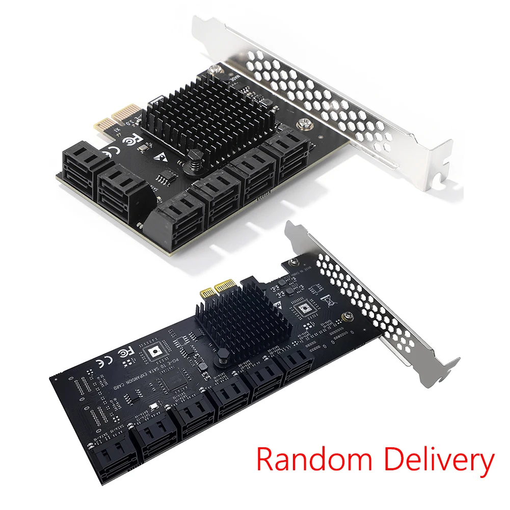 SA3112J PCIE Adapter 12 Port 6Gbps PCI-Express X1 to SATA 3.0 Expansion Card
