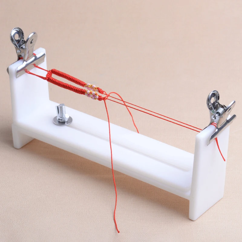 Diy Bracelet Red Rope Braiding Frame Handmade Fixed Tools Braided Rope Artifacts Fixed Plate Knitting Tool view 3