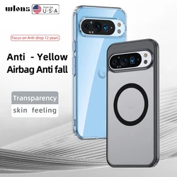 Airbags Shockproof Magnetic Wireless Charging Case Shell for Google Pixel 9 Pro XL 8 7 Pro 8a 7a Rugged Protective Armor Cover