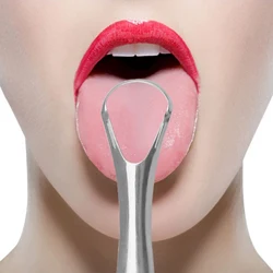 Tongue Cleaners Fresh Breath Taste Scraper Spoon Stainless Steel Improves Digestion Oral Hygiene Beauty Health Stains Removal