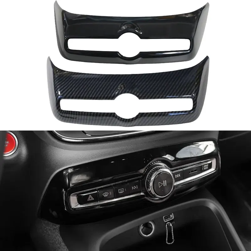 

For Volvo XC40 C40 car interior decoration with ABS car accessories, carbon fiber texture, black gloss