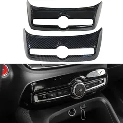 For Volvo XC40 C40 car interior decoration with ABS car accessories, carbon fiber texture, black gloss