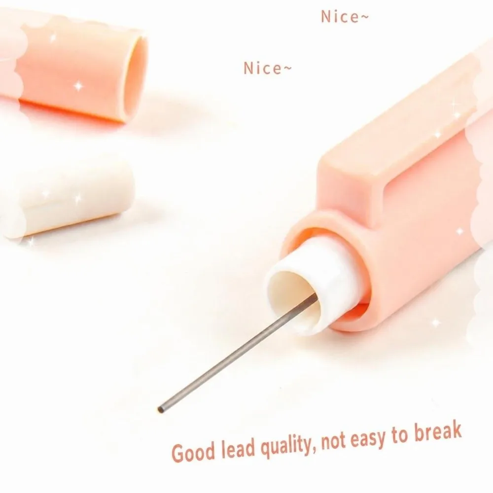 6/12pcs Morandi Mechanical Pencils Triangular Barrel 0.5/0.7mm Click Propelling Pencils Student Writing Pencil School Stationery