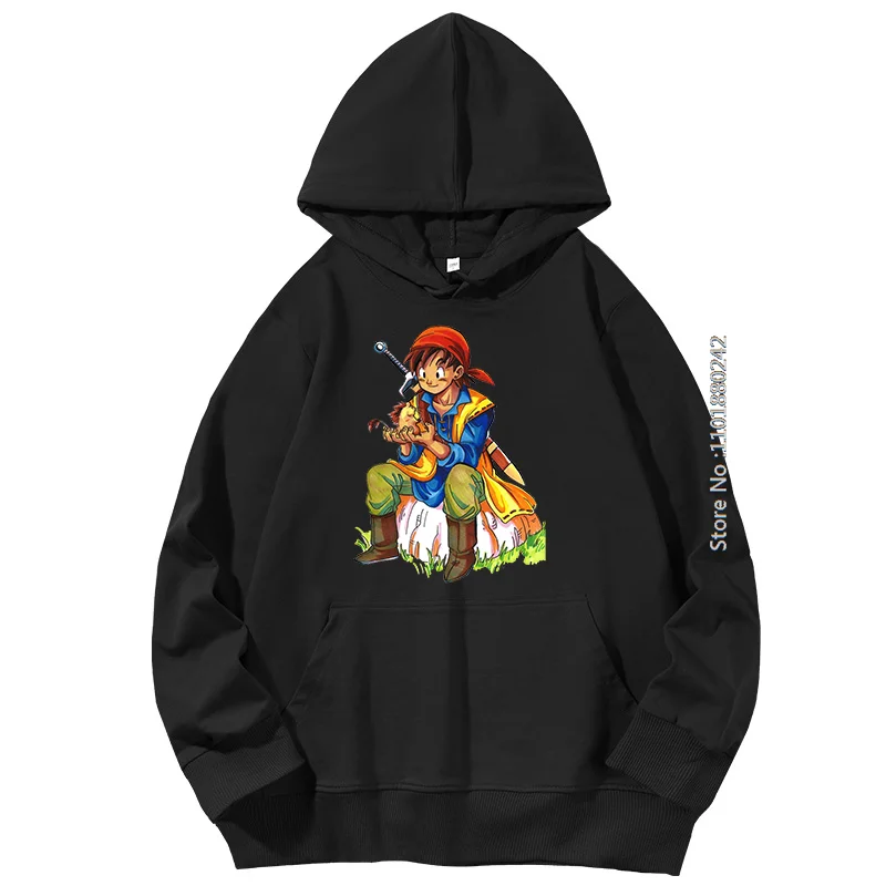 Dragon Quest Funny Anime Manga Graphic Hooded Sweatshirts Fashion Spring Autumn Essentials Hoodie Hooded Shirt Men's Sportswear