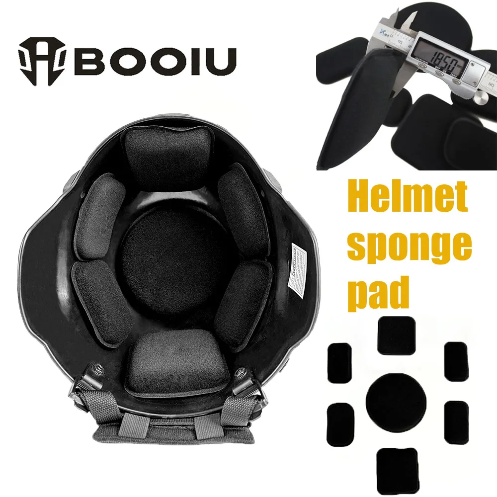 

Тактические защитные накладки BOOIU FMA для шлемов Fast MICH, сменные подушечки из пены с эффектом памяти, 7/9 комплектов, для страйкбола и охоты
