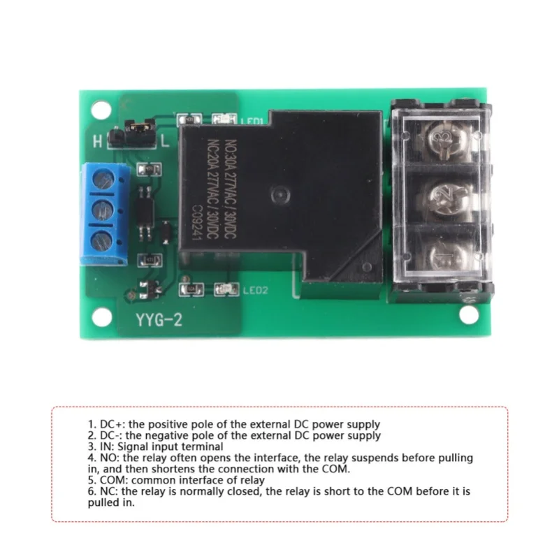 High Power One Way High/Low Level Trigger Optocoupler Isolation Relay Module 30A