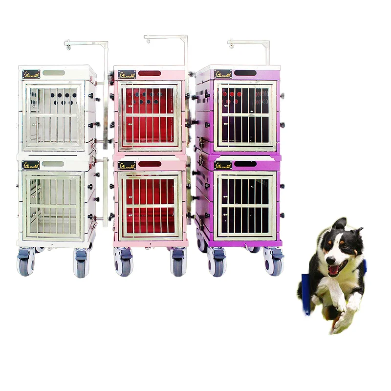

Eco-friendly Aluminum Four-wheel Folding Outdoor Dog Competition Pet Trolley with Car Compatibility Table & Boom