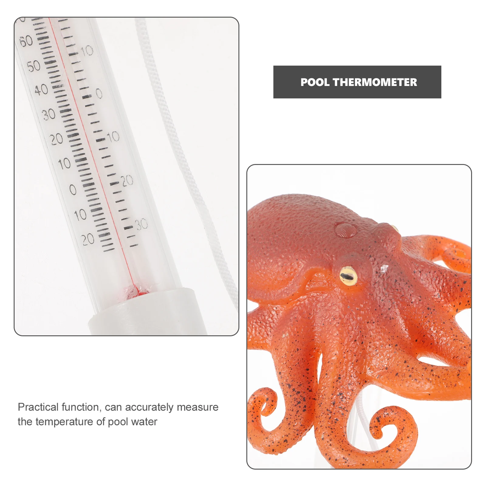 

Floating Pool Thermometer Celsius Fahrenheit Display for Swimming Pools Spas Hottubs Accurate Water Temperature